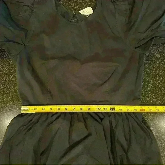 Bird and Knoll Savannah open back navy poplin midi dress - Picture 13 of 13